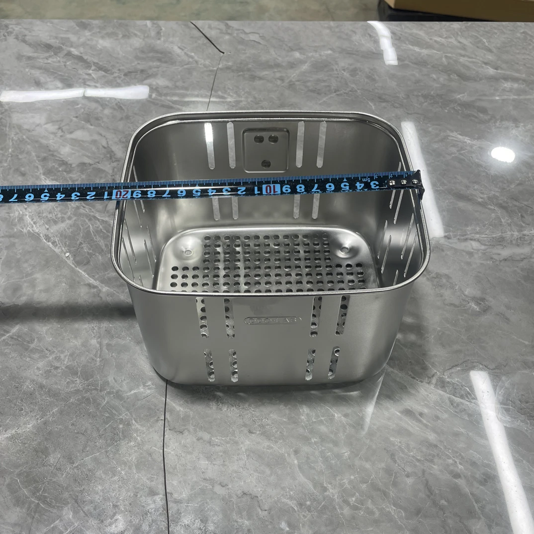 A012外贸方型20厘米漏盆漏筐加厚款