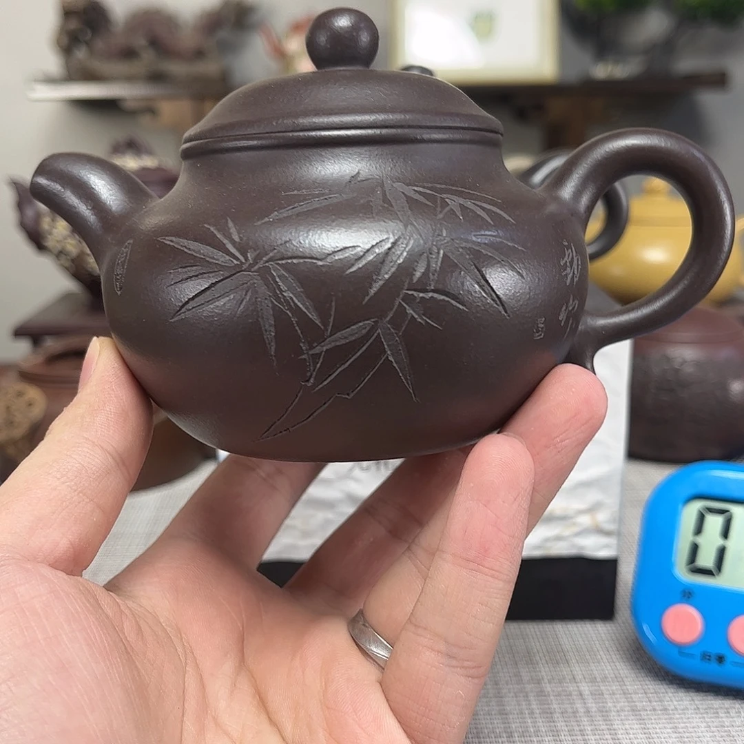 功***猫茶壶紫砂微瑕处理