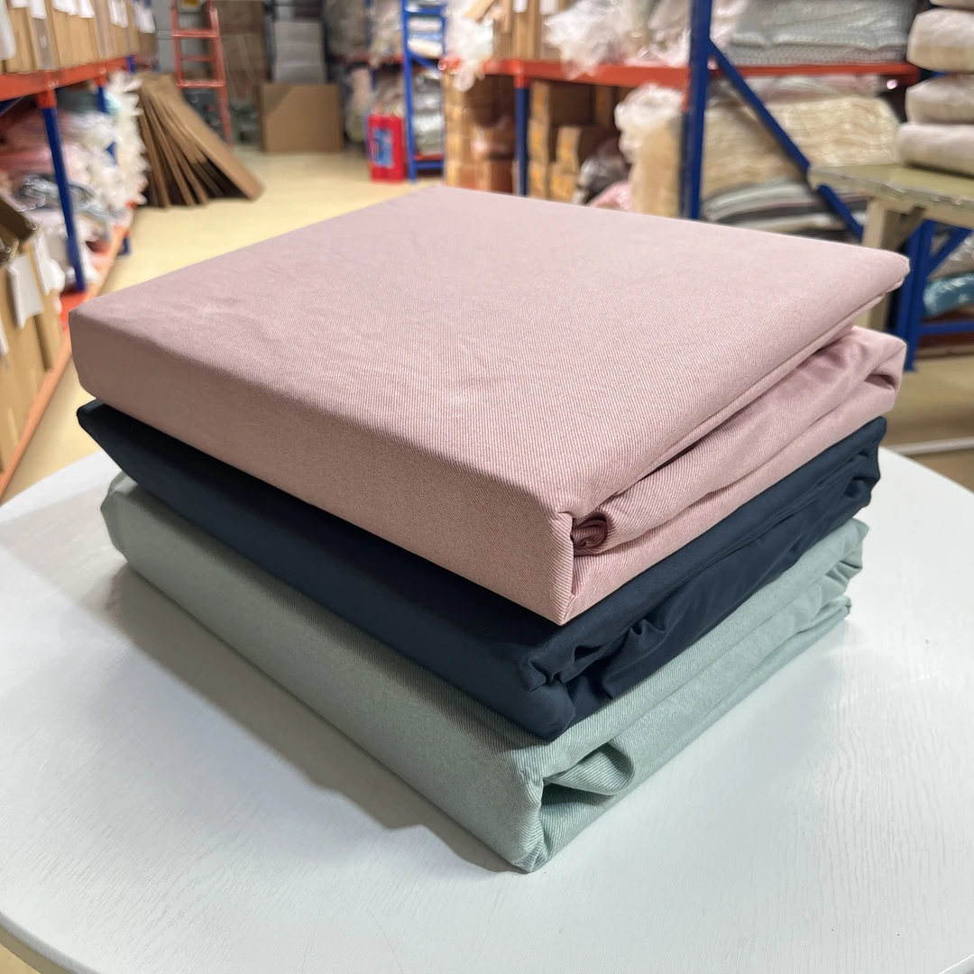 全棉抗菌床笠款三件套 床笠宽150x长200x高23cm 枕套48x74cm