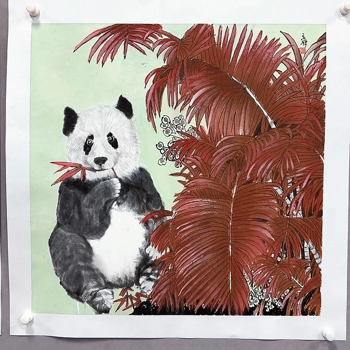 国画亲笔手绘放心去藏