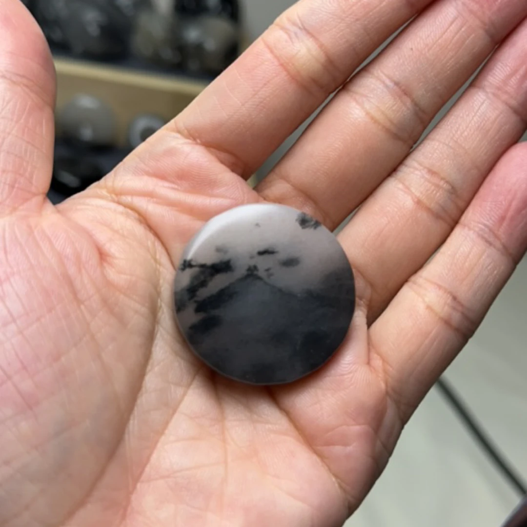 【XW】戈壁青花精美意境卡串把件摆件