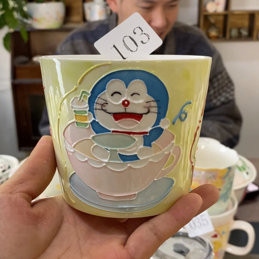 瓷片景德镇釉下彩手绘