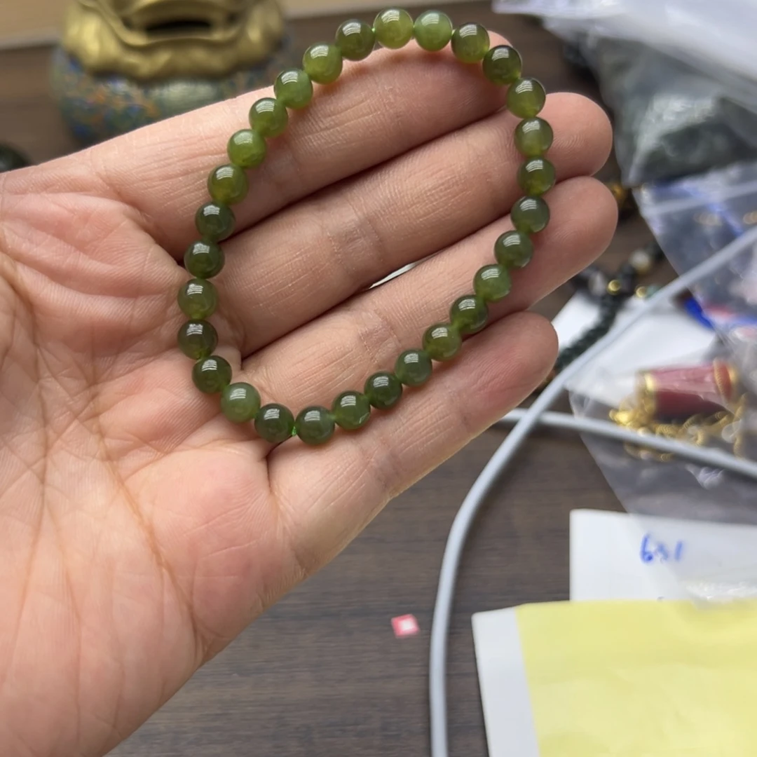 和田玉未镶嵌手链579