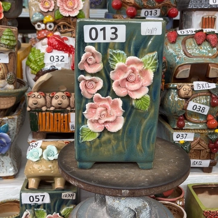 紫砂花盆粗陶材质多肉花盆