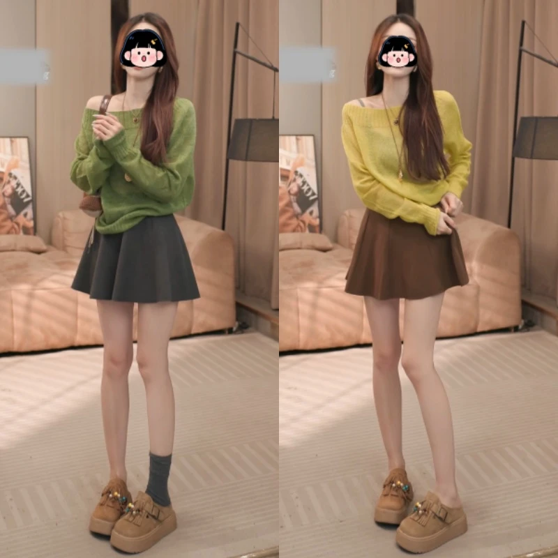 2025新款时尚气质高腰百搭显瘦裤裙LK2506180