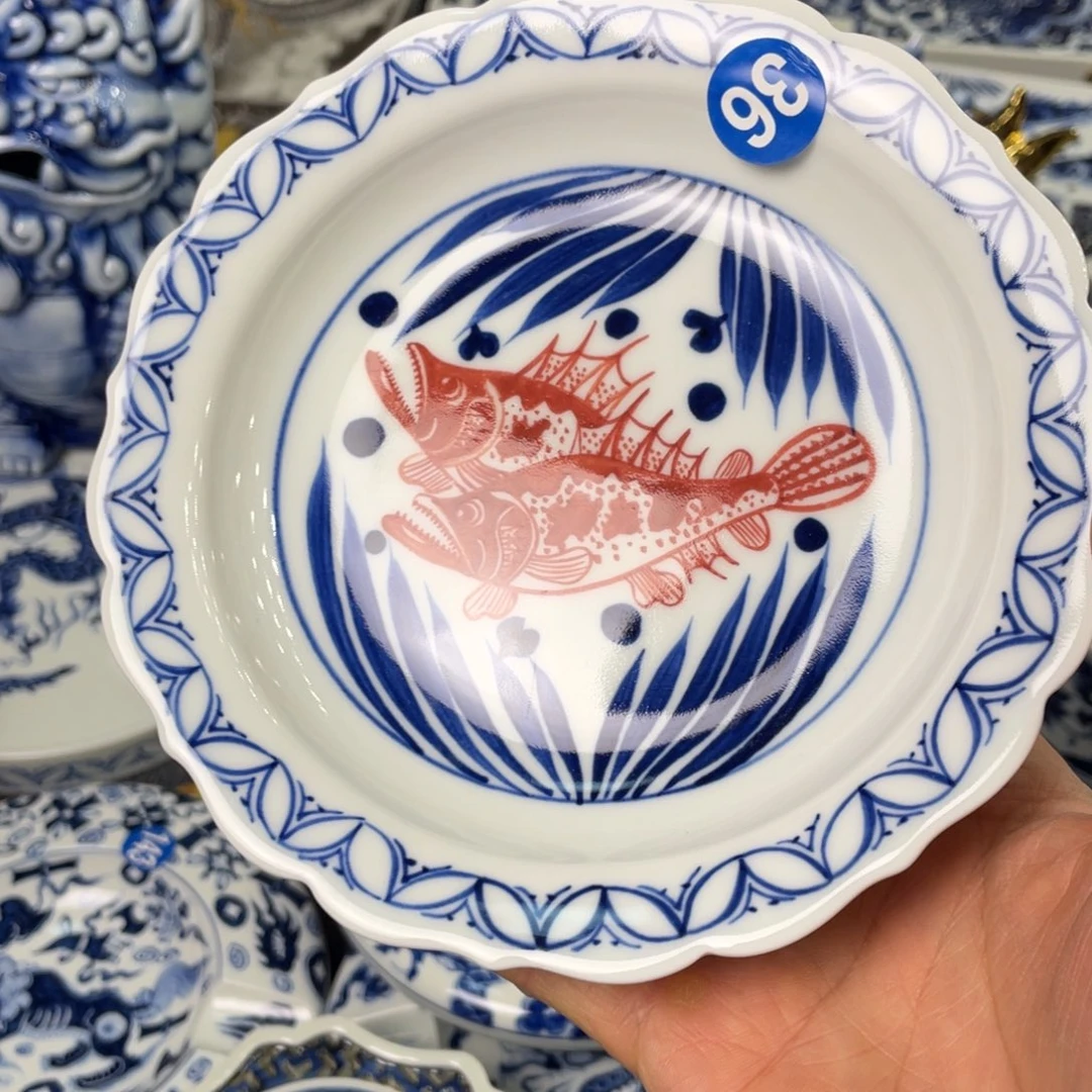 韜***略景德镇陶瓷手工手绘