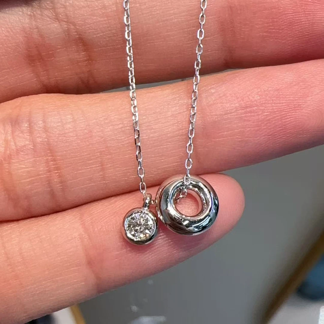 【小晗专属】甜甜圈钻石项链 时尚百搭经典轻奢精致 多样性发一
