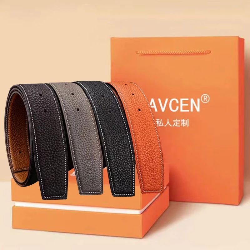 【私人定制进口头层牛皮套装】高档男士皮带真皮版扣腰带牛皮裤腰带