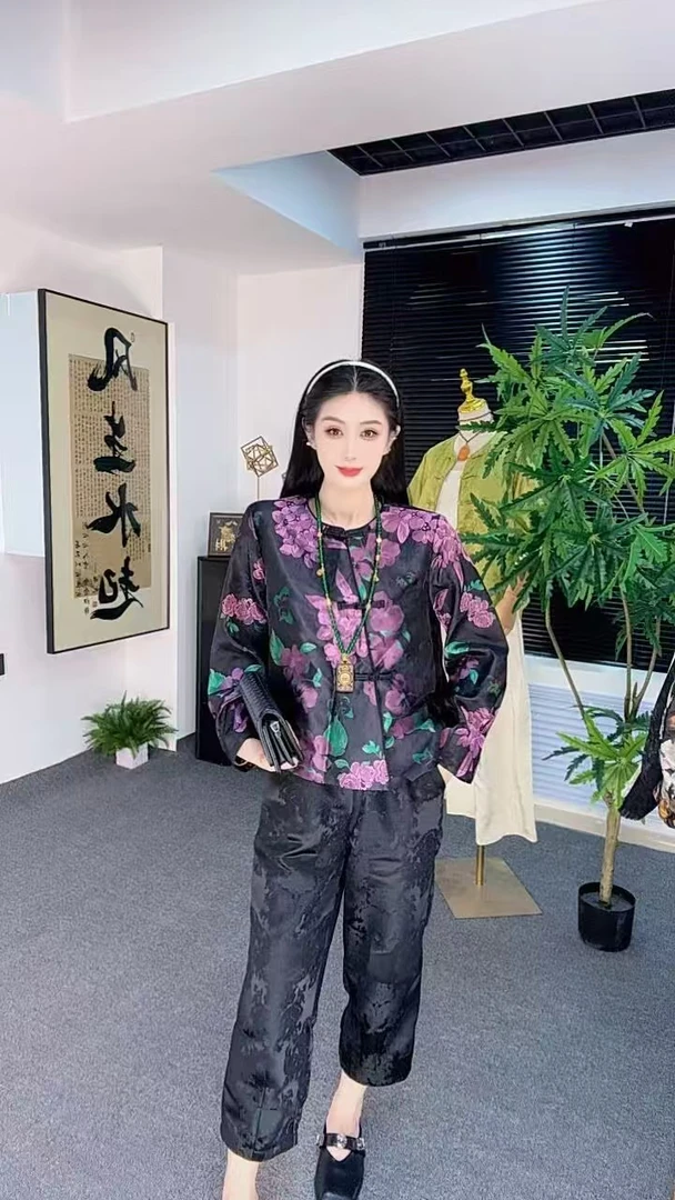 2025秋季新款新中式国风短款百搭遮肉显瘦外套#6331