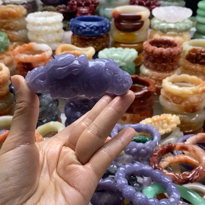 石英岩玉未镶嵌手镯圈口62.6