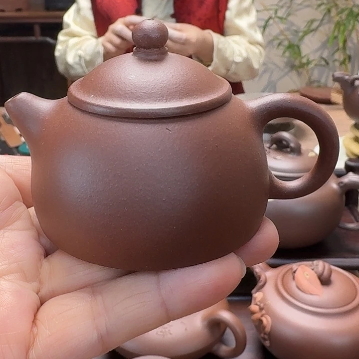 清水泥茶宠精工半手小半瓢