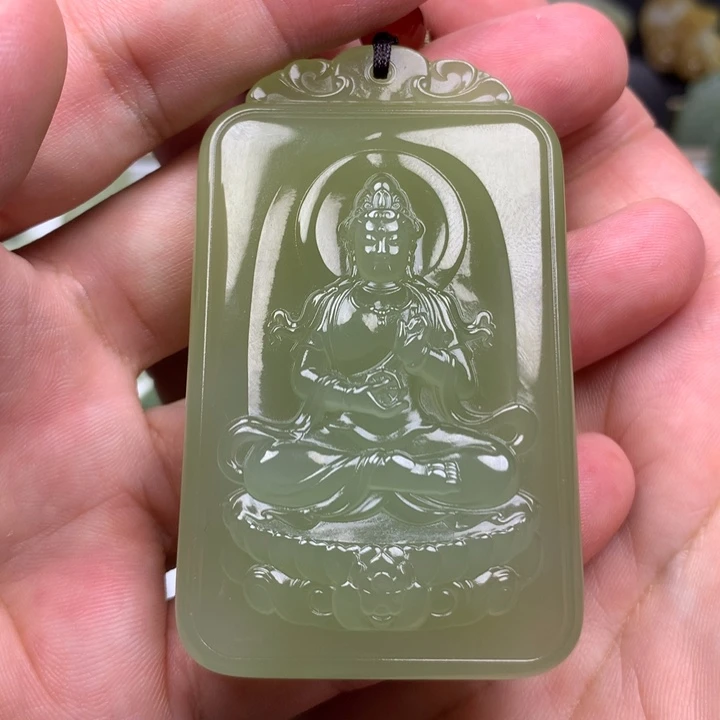 燃***～和田玉未镶嵌颈饰