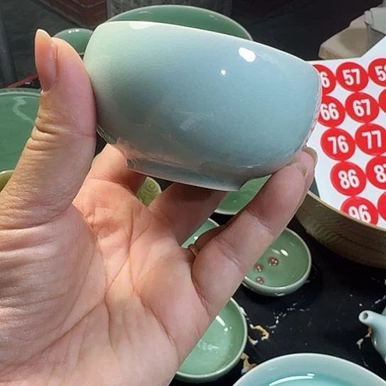 龙泉青瓷纯手工手工杯微瑕