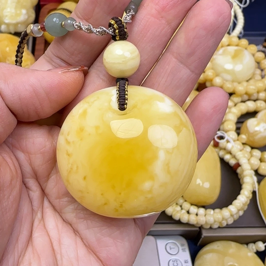 蜜蜡颈饰未镶嵌天然蜜蜡