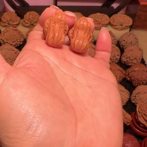 把件文玩核桃小鸟