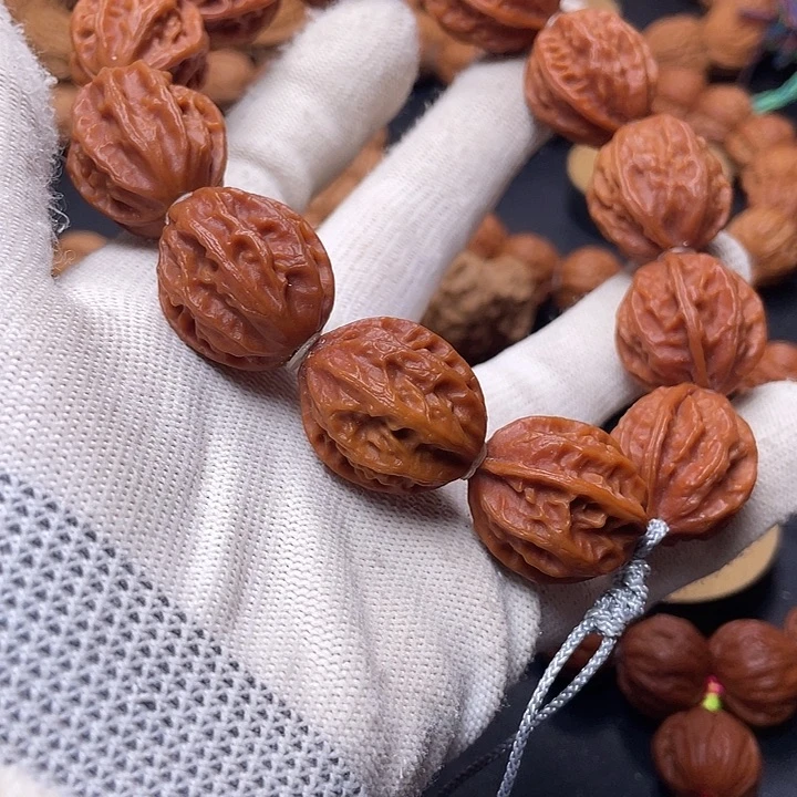 把件文玩核桃龙脊手串