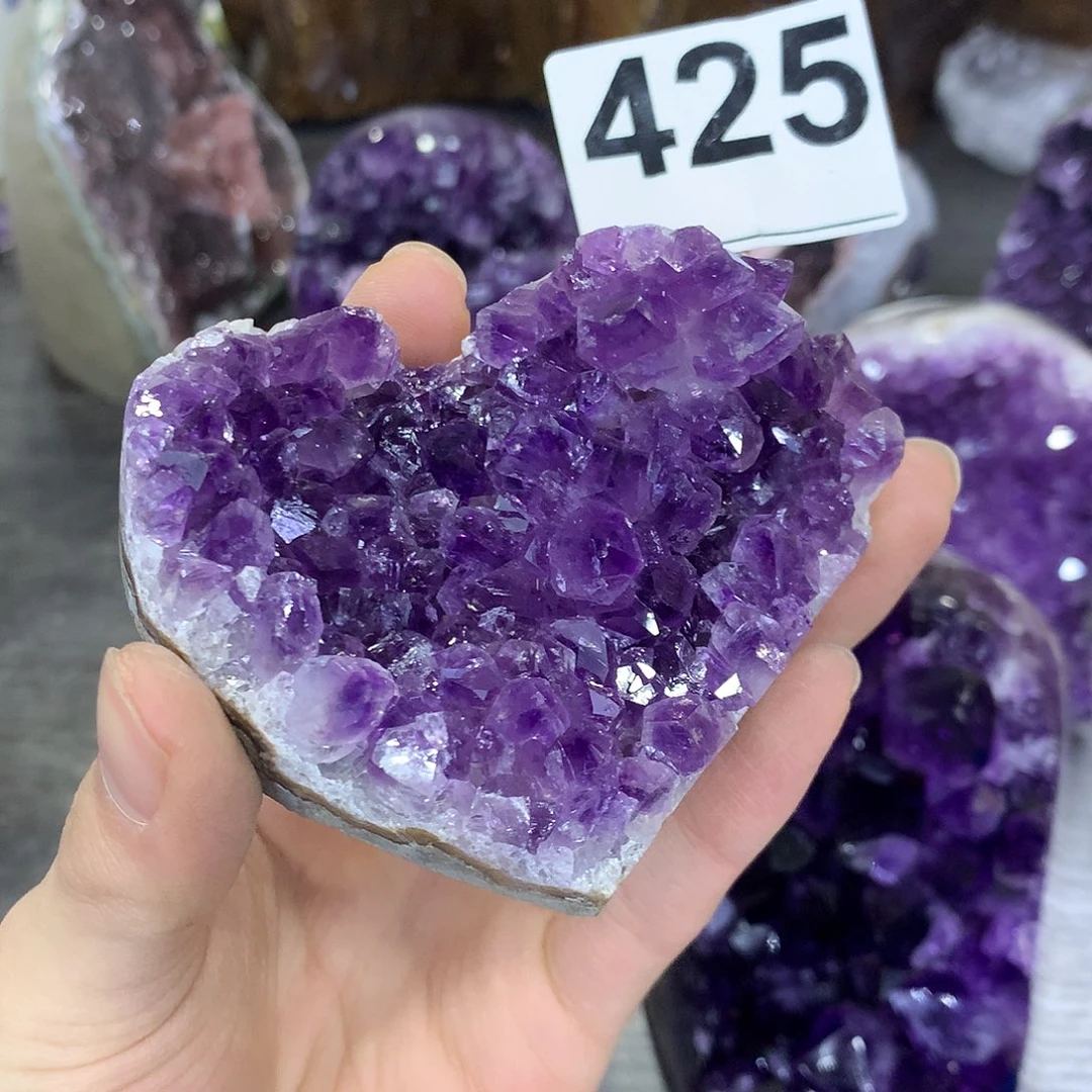 紫晶珠宝半成品未镶嵌425