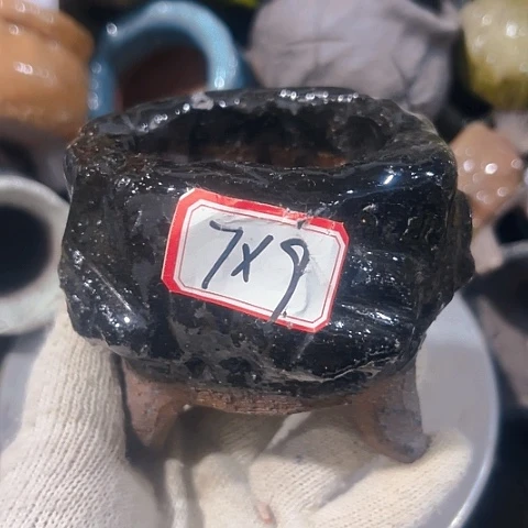 粗陶花盆手工花盆制作