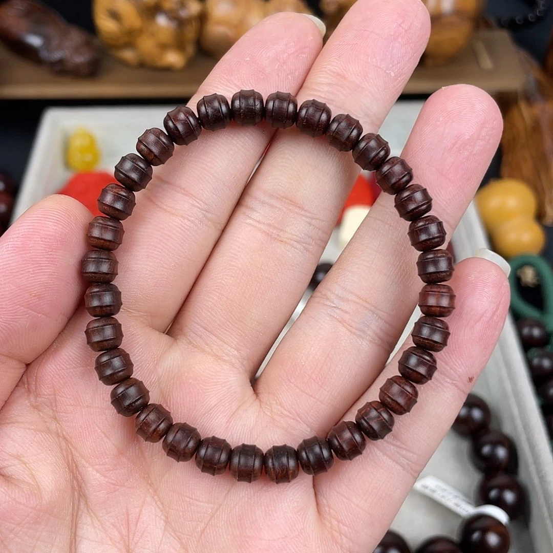 小叶紫檀手串/手链宽体铃铛宽 0.6X0.7