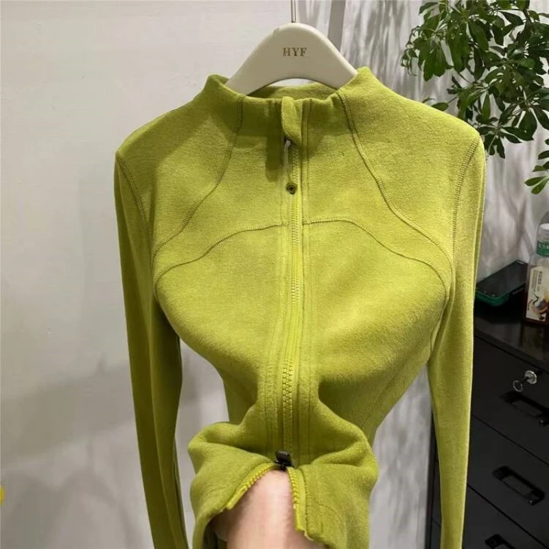 设计感双拉链开衫双面德绒卫衣女2025秋冬新款加厚保暖打底衫上衣