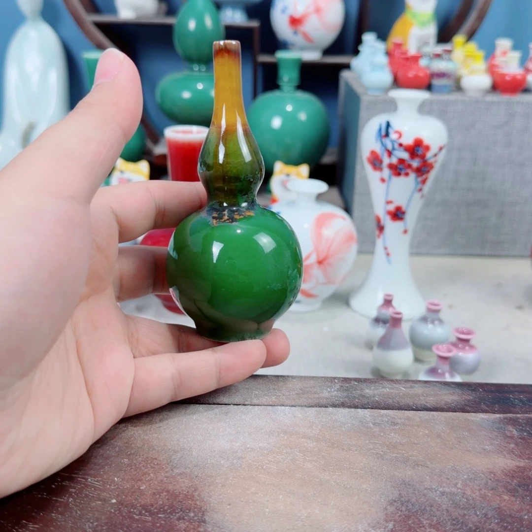 陶瓷手工小花器摆件