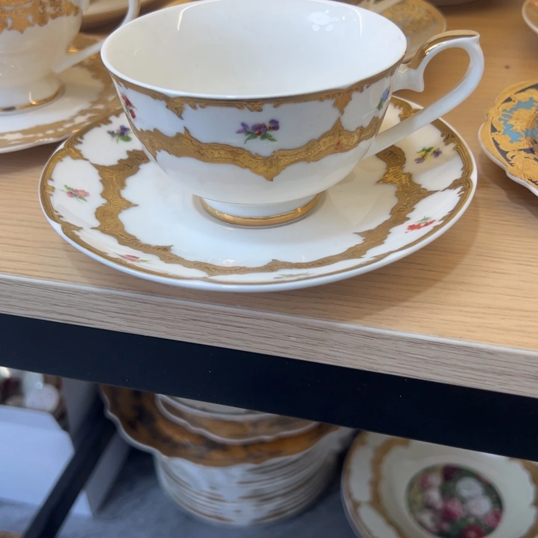 【闪购商品】瓷片220cc容量咖啡杯碟一单一套福利价