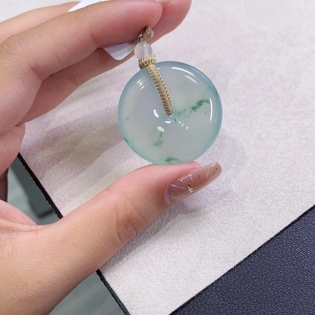 翡翠未镶嵌吊坠(不含链)30.4-6.8