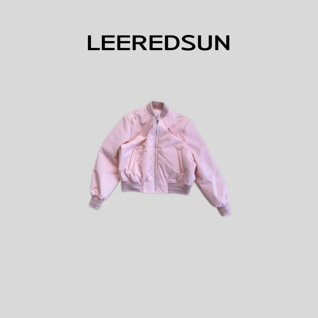 LEEREDSUN "新粉" 简约撞色小标防水加棉外套YY01WT3142