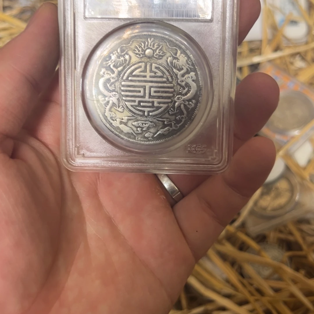 复古 精美龙洋可吹响可翻面工艺品摆件