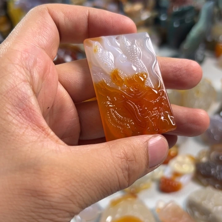 玛瑙/玉髓吊坠(不含链)未镶嵌