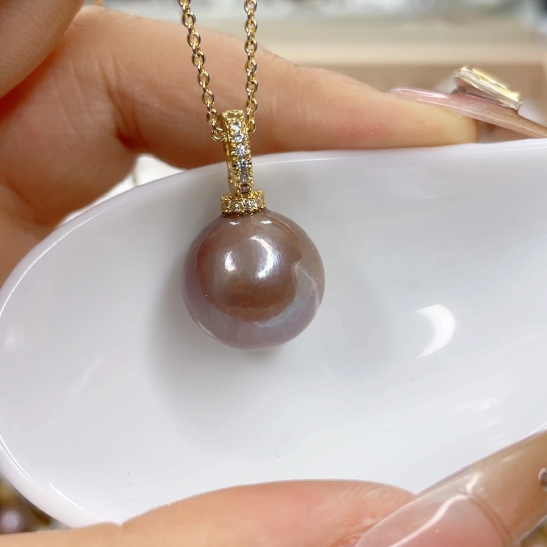 淡水珍珠未镶嵌吊坠(赠链)