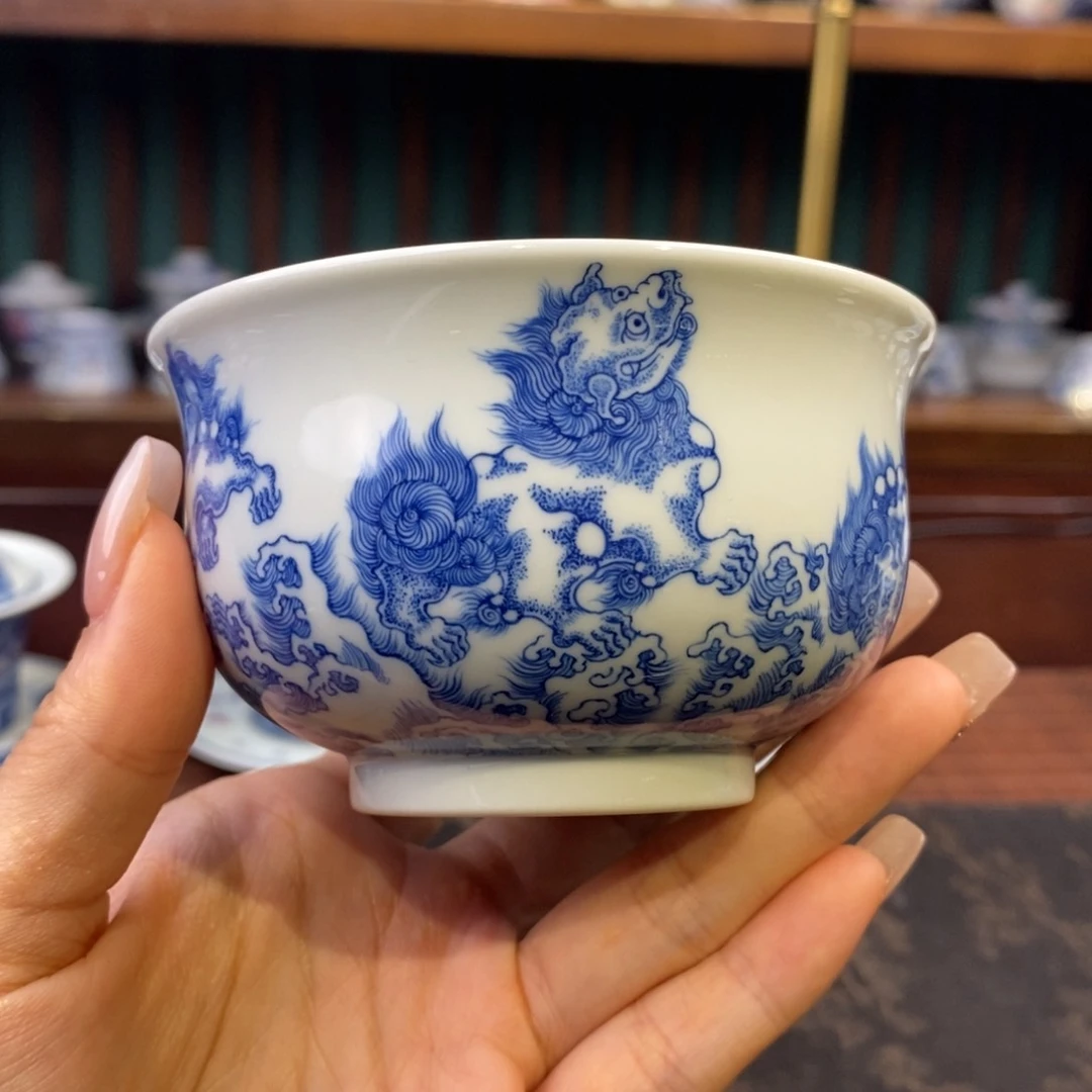 手工重工九狮炉式杯