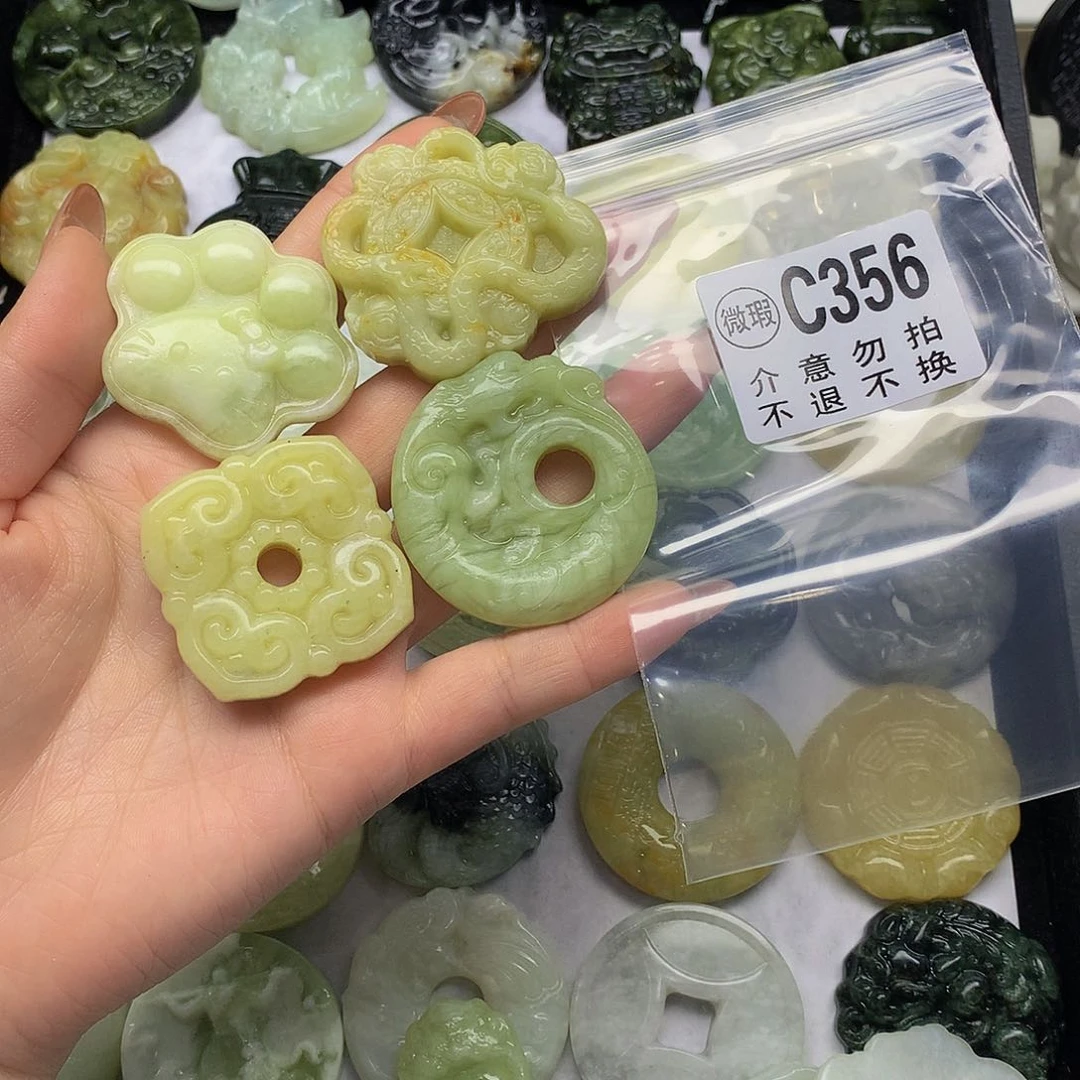 蛇纹石玉未镶嵌颈饰用****6