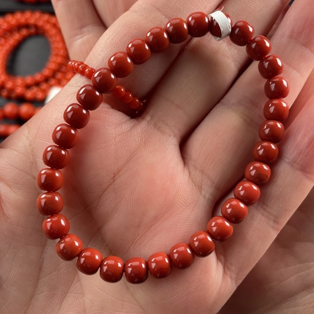 南红玛瑙未镶嵌手链妞6