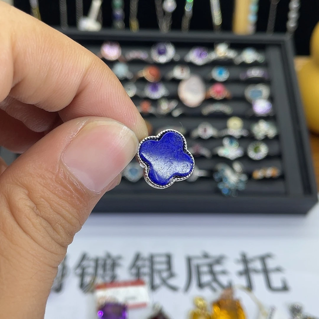 紫晶珠宝半成品银S925镶嵌