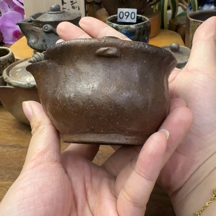 初代柴岗香山备前烧宝瓶福利一口价