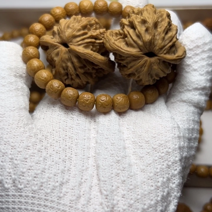 P***t猴头核桃手串瑕疵手工波兰