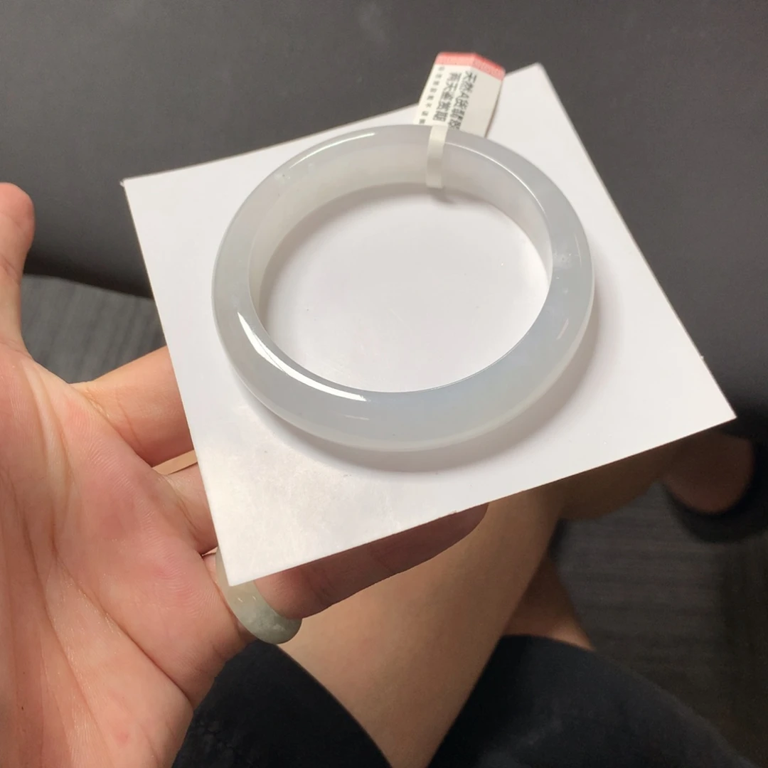 翡翠未镶嵌手镯18号55