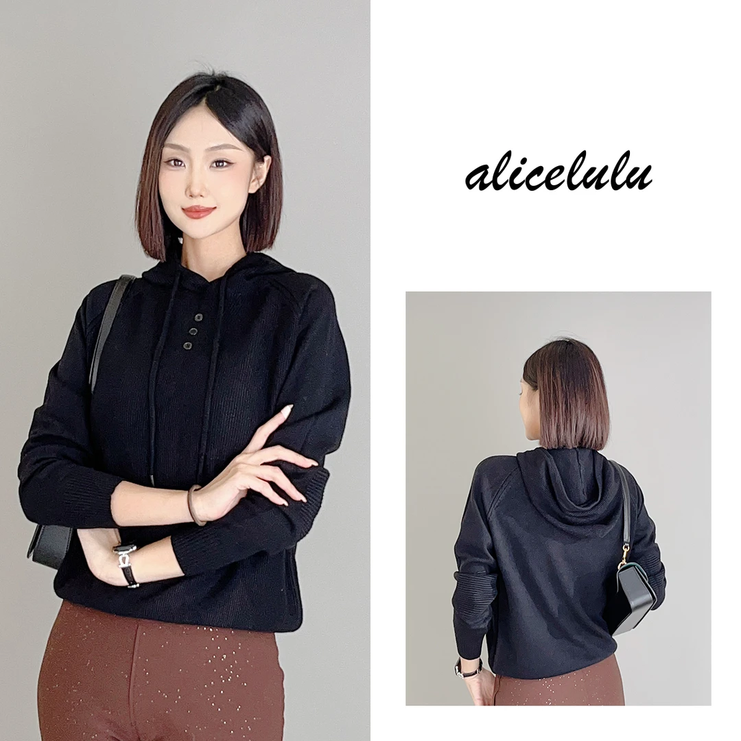 2 ALICE 活力感毛衣 柔糯细腻 休闲连帽 S2139670T