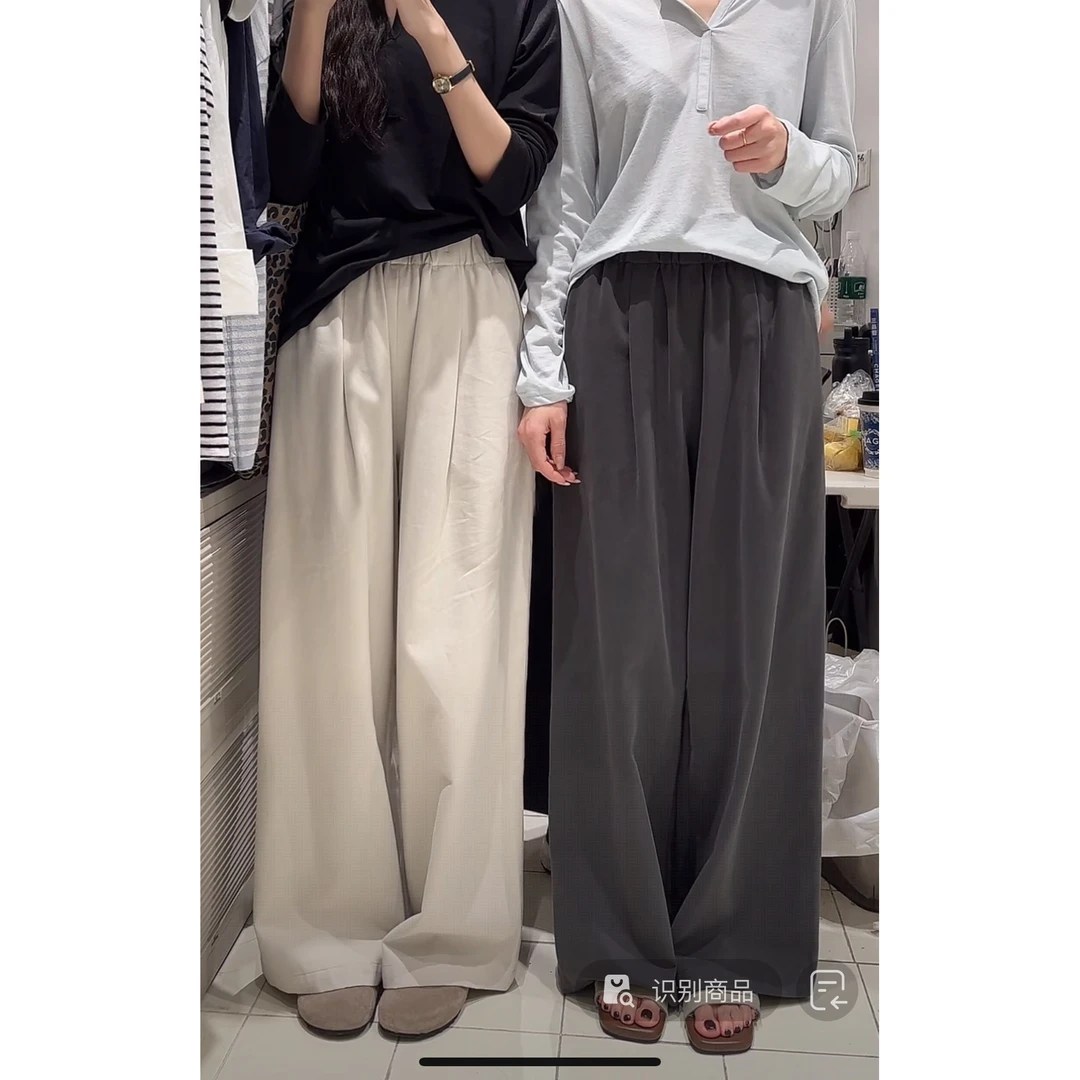 J-3278#闰熙#找到一条质感超绝全松紧腰休闲裤(45%莱赛尔)（福利）