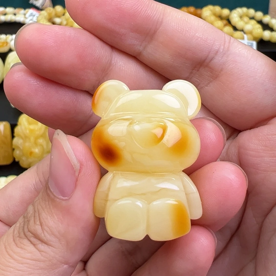琥珀手链未镶嵌熊9克