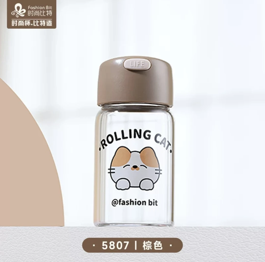 5807滚滚喵玻璃杯 150ml