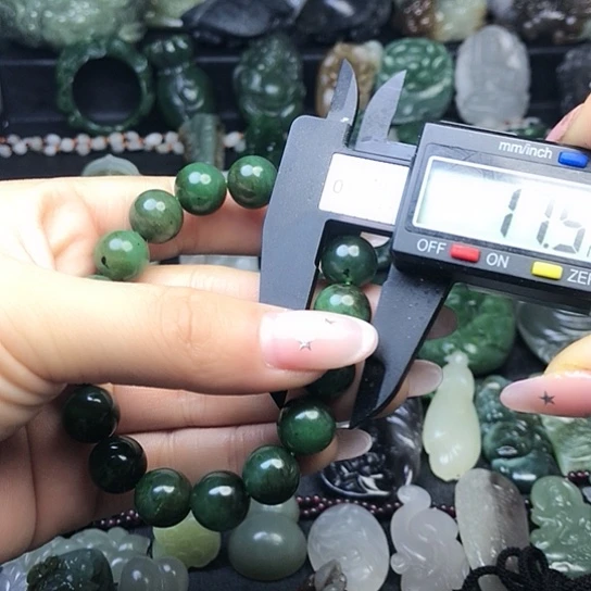 和田玉（碧玉）未镶嵌手串