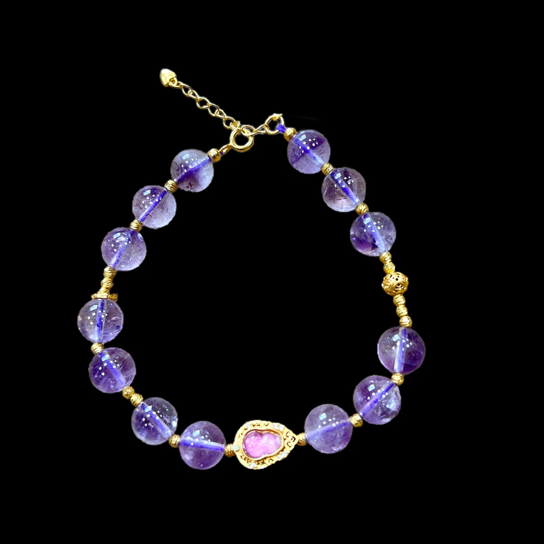 9836-超七水晶手串孤品