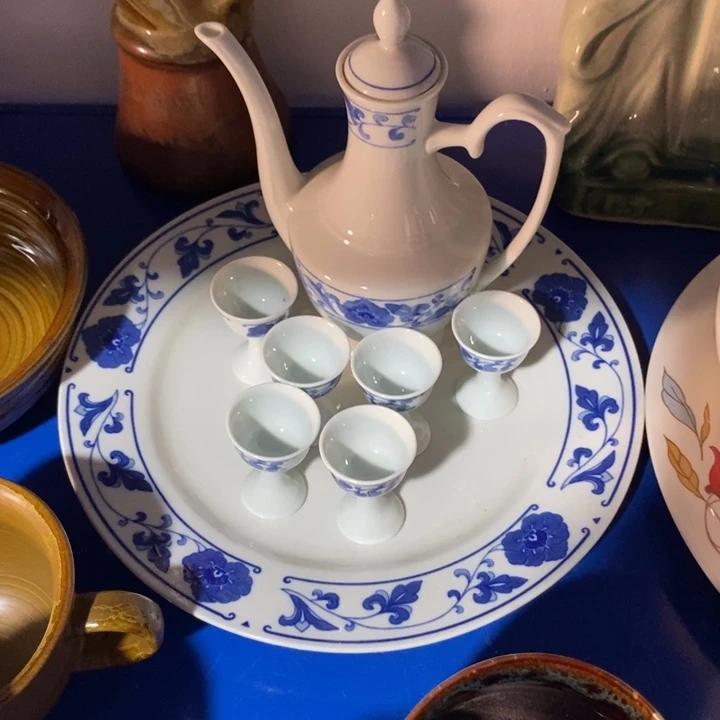 瓷片四厂翡翠瓷酒具