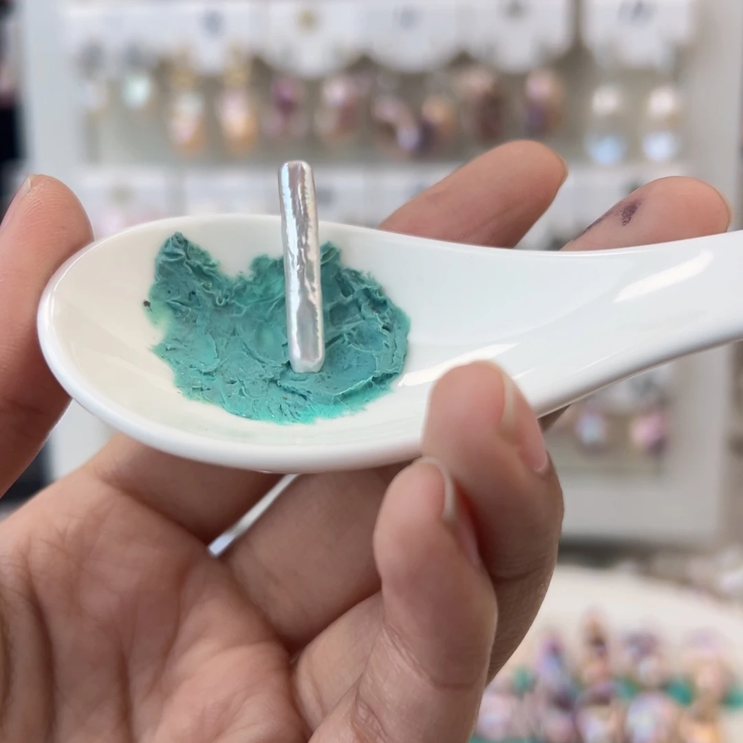 淡水珍珠耳饰银S925镶嵌蒙*