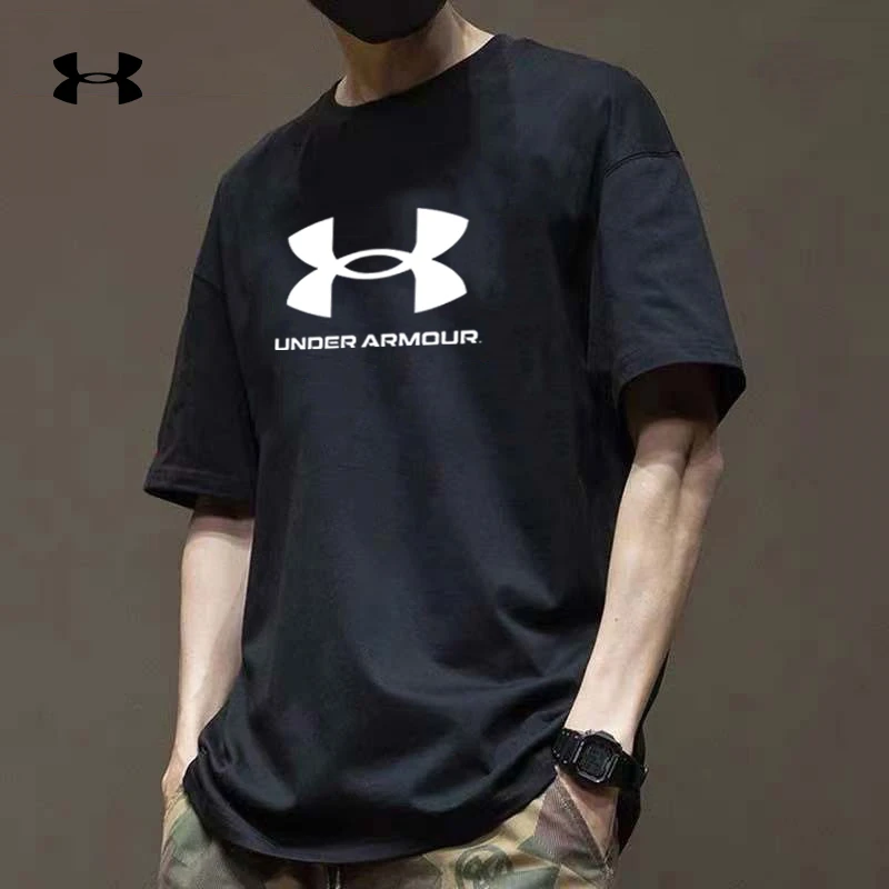 UA安德玛短袖T恤男装夏季新款跑步健身训练服宽松圆领半袖1370862