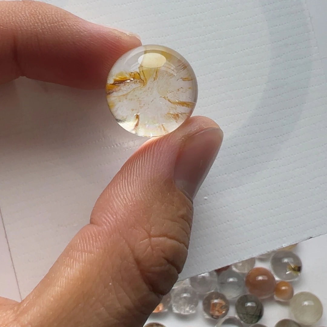 未镶嵌珠宝半成品水晶胶花球