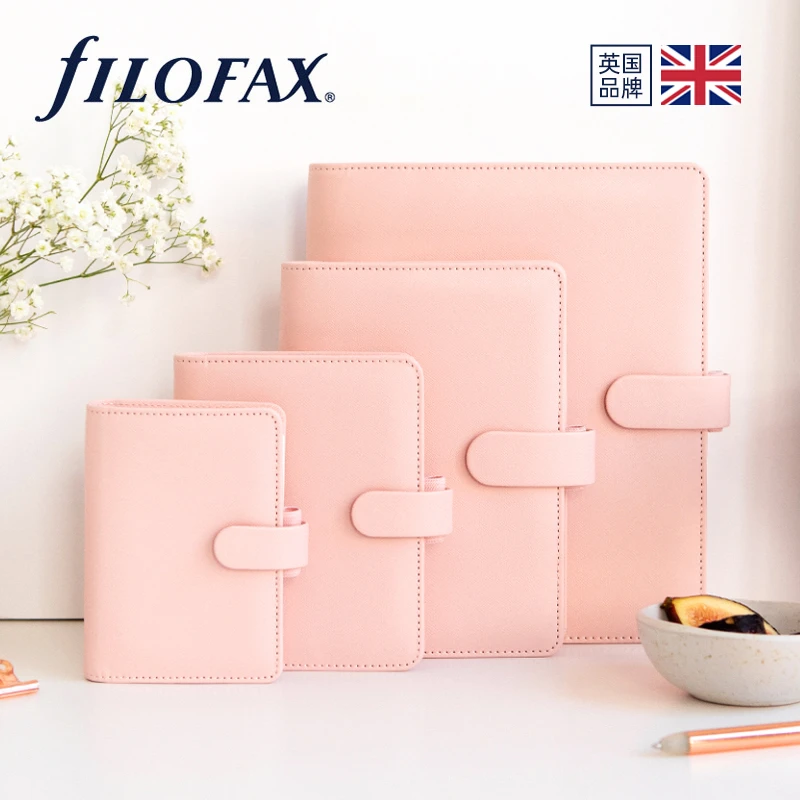 FILOFAX英国进口saffiano A5 A6 A7 A8活页手账本笔记本日记事本