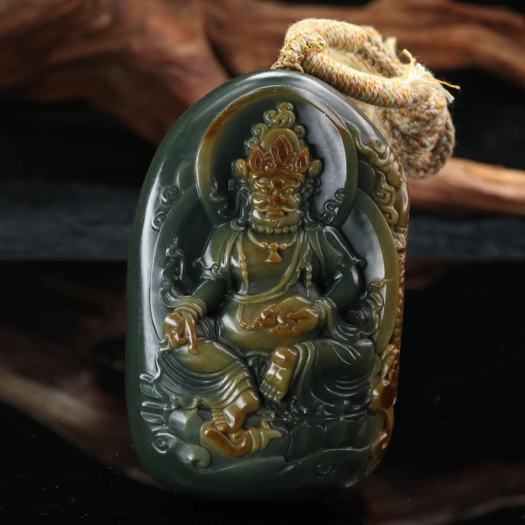 29和田玉红皮青玉子手把件（钟文杰作）/800944北京中保拍卖